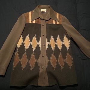 Brown vintage over-sweater - fits like a small